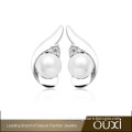 OUXI jewelry 2015 good images new design rhodium earrings